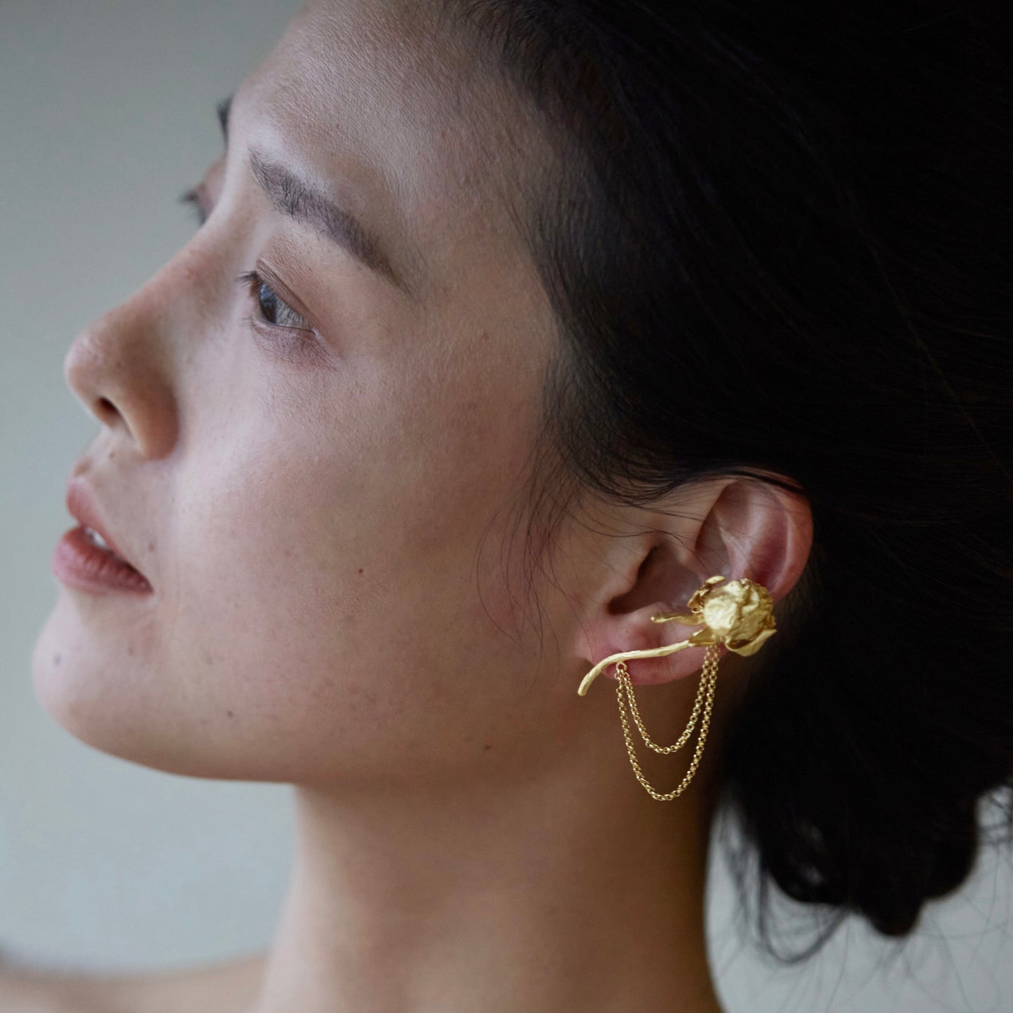 Dusty Rose - Gold Vermeil Ear-cuff / Piece