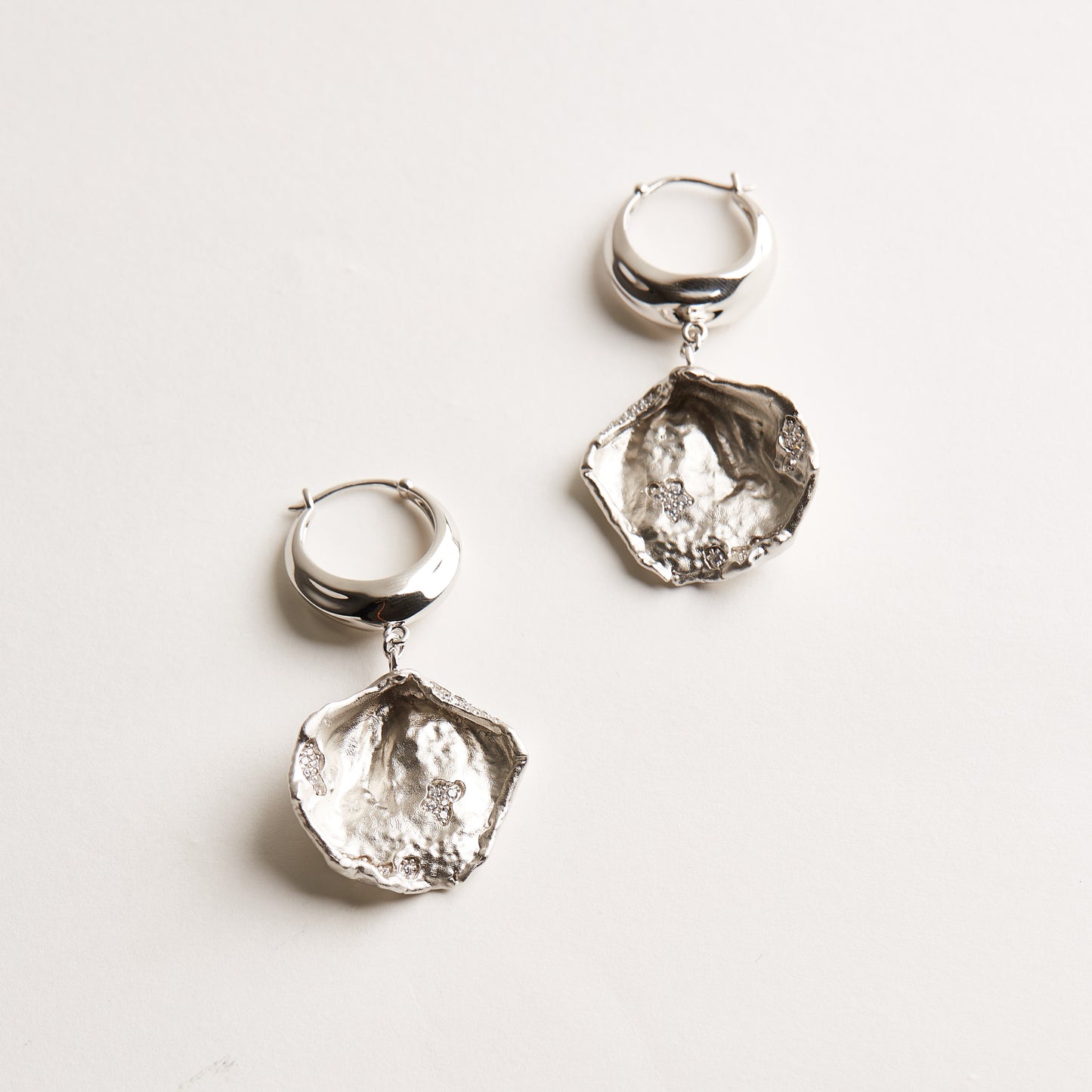 Dusty Petal - Gold Vermeil Ear-Drops / Pair