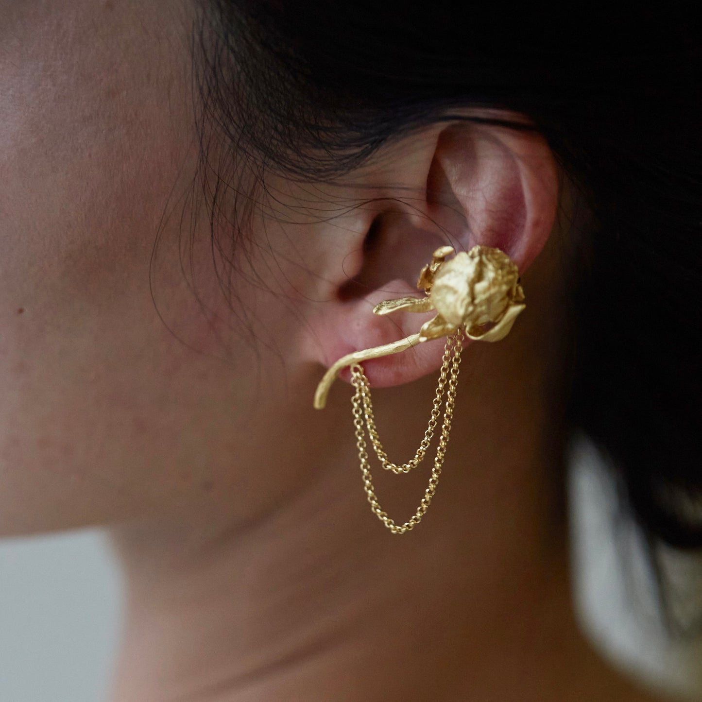 Dusty Rose - Gold Vermeil Ear-cuff / Piece