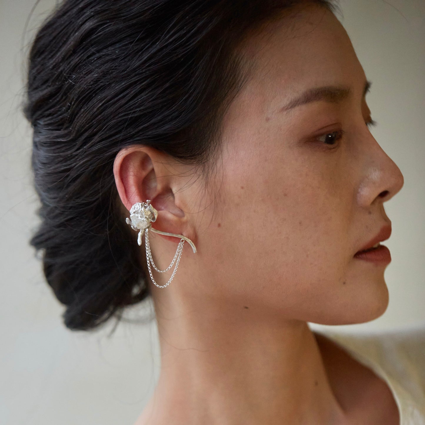 Dusty Rose - Gold Vermeil Ear-cuff / Piece
