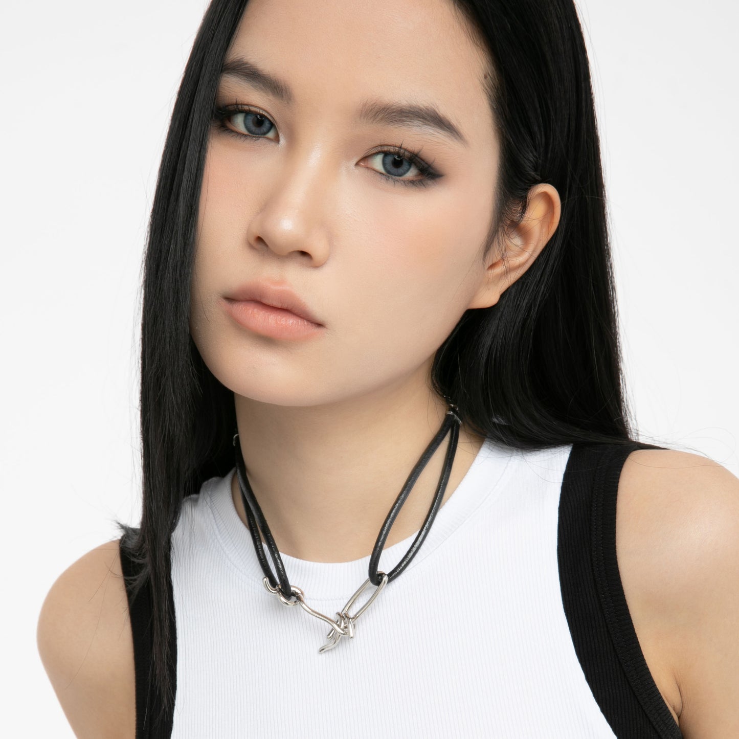 METALWARE #07 Leather Necklace