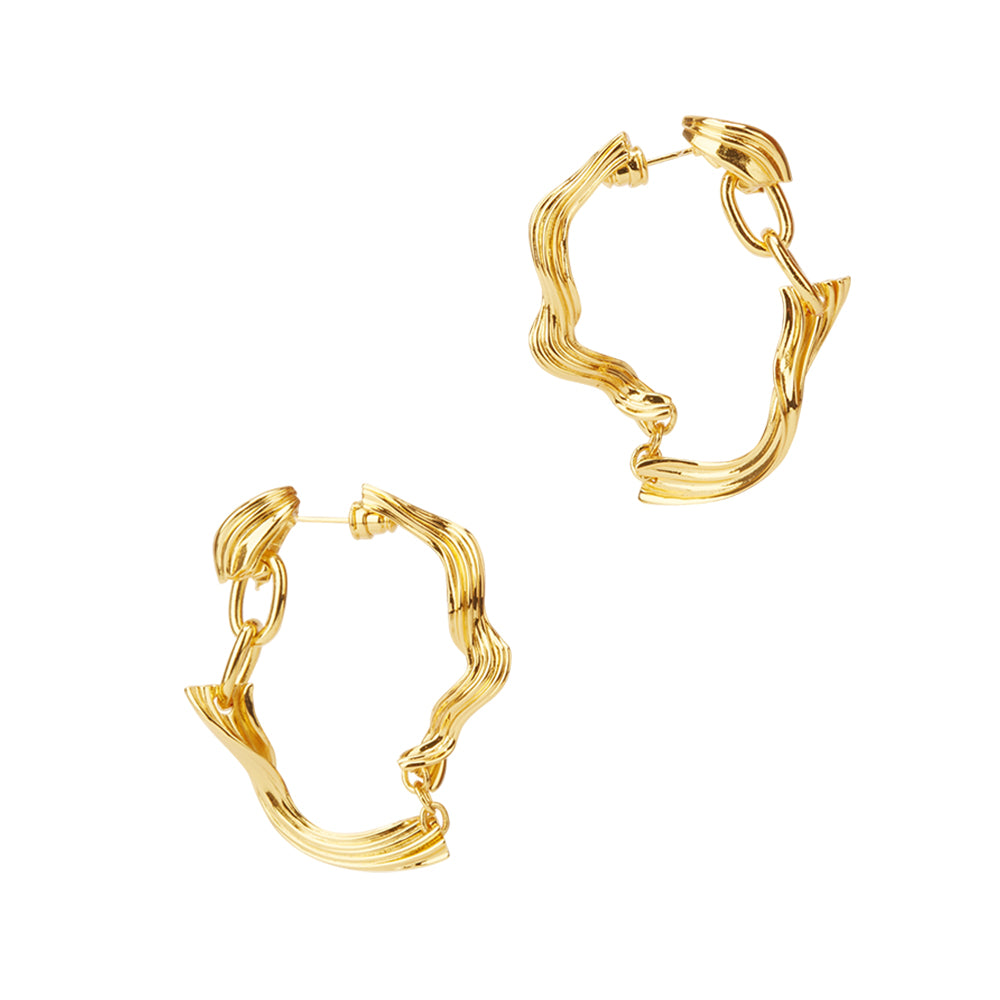 Fragment - Gold Vermeil Earrings / Pair