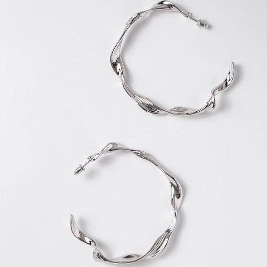TWIST#2 Gold-Plated Earring / Pair