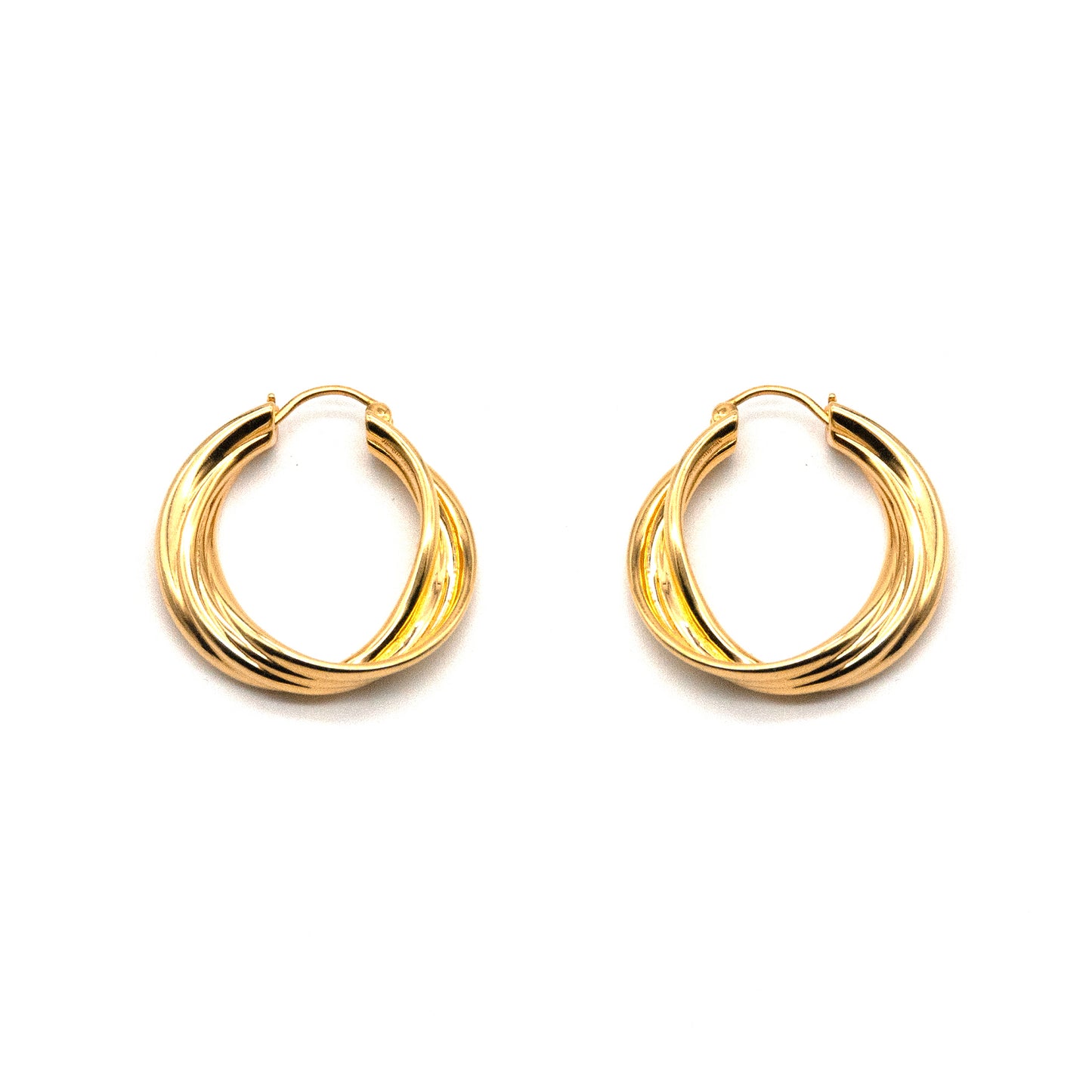 Ripple - Gold Vermeil Earrings / Pair