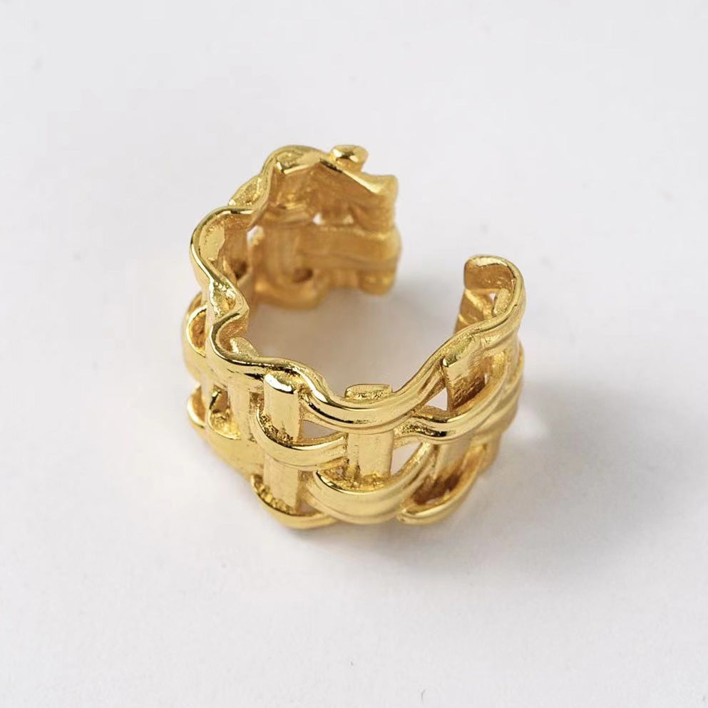 KNOT#4 Gold Vermeil Ear-cuff / Piece