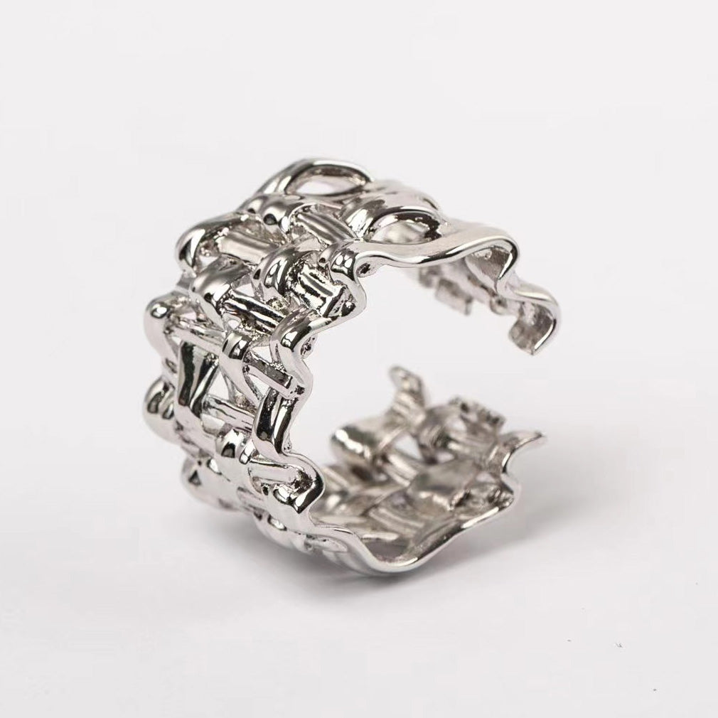 KNOT#5 Gold Vermeil Ring/Ear-cuff