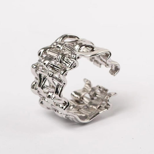 KNOT#5 Gold Vermeil Ring/Ear-cuff