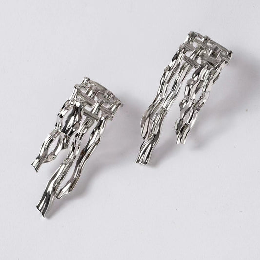 KNOT#3 Gold Vermeil Ear-stud / Pair