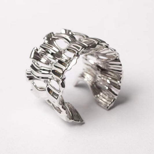 KNOT#7 Gold-Plated Ring