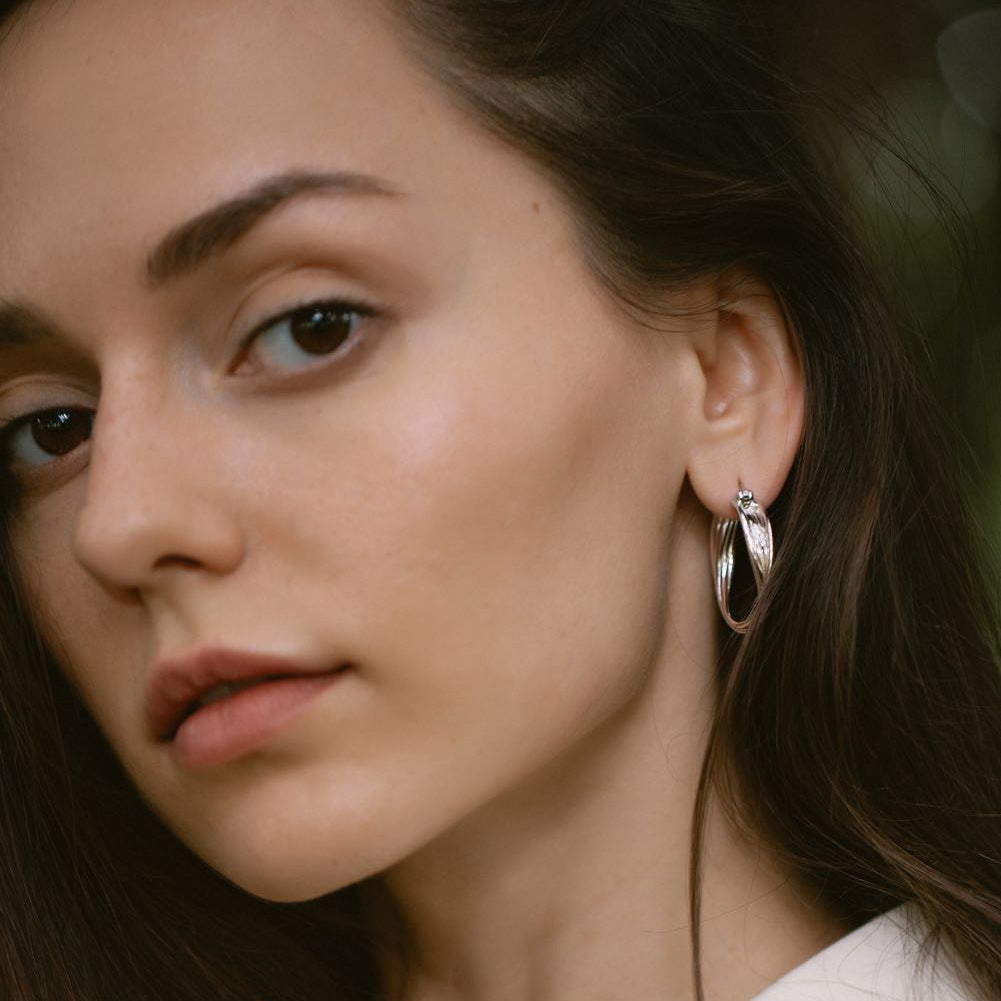 Ripple - Gold Vermeil Earrings / Pair
