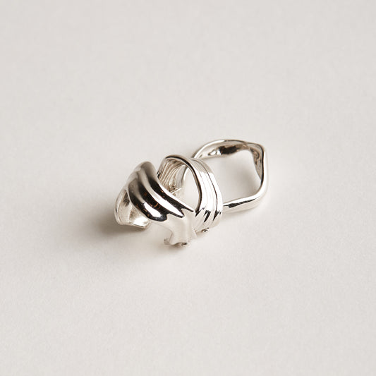 Triple Armour - Gold Vermeil Earring / piece