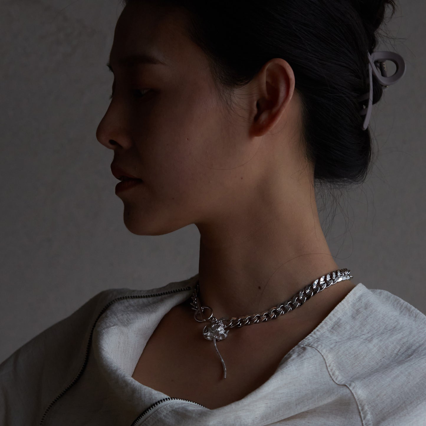 Dusty Rose - Gold Vermeil Cuban Choker