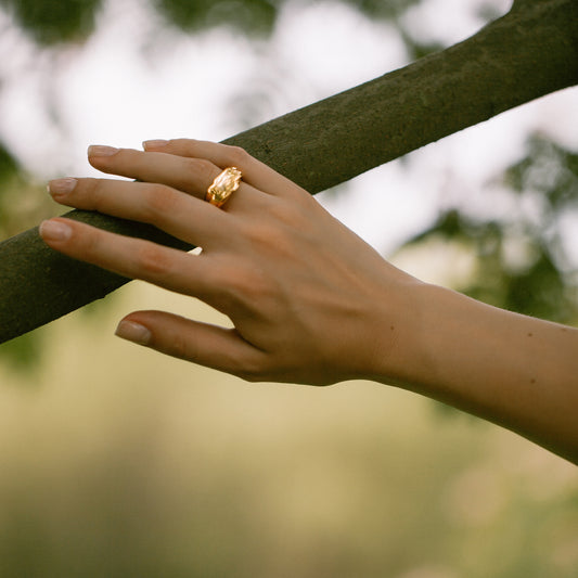 Platform - Gold Vermeil Ring