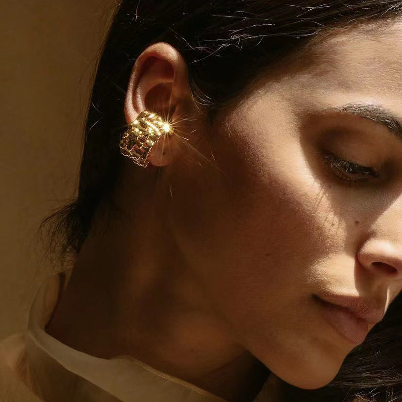 KNOT#5 Gold Vermeil Ring/Ear-cuff