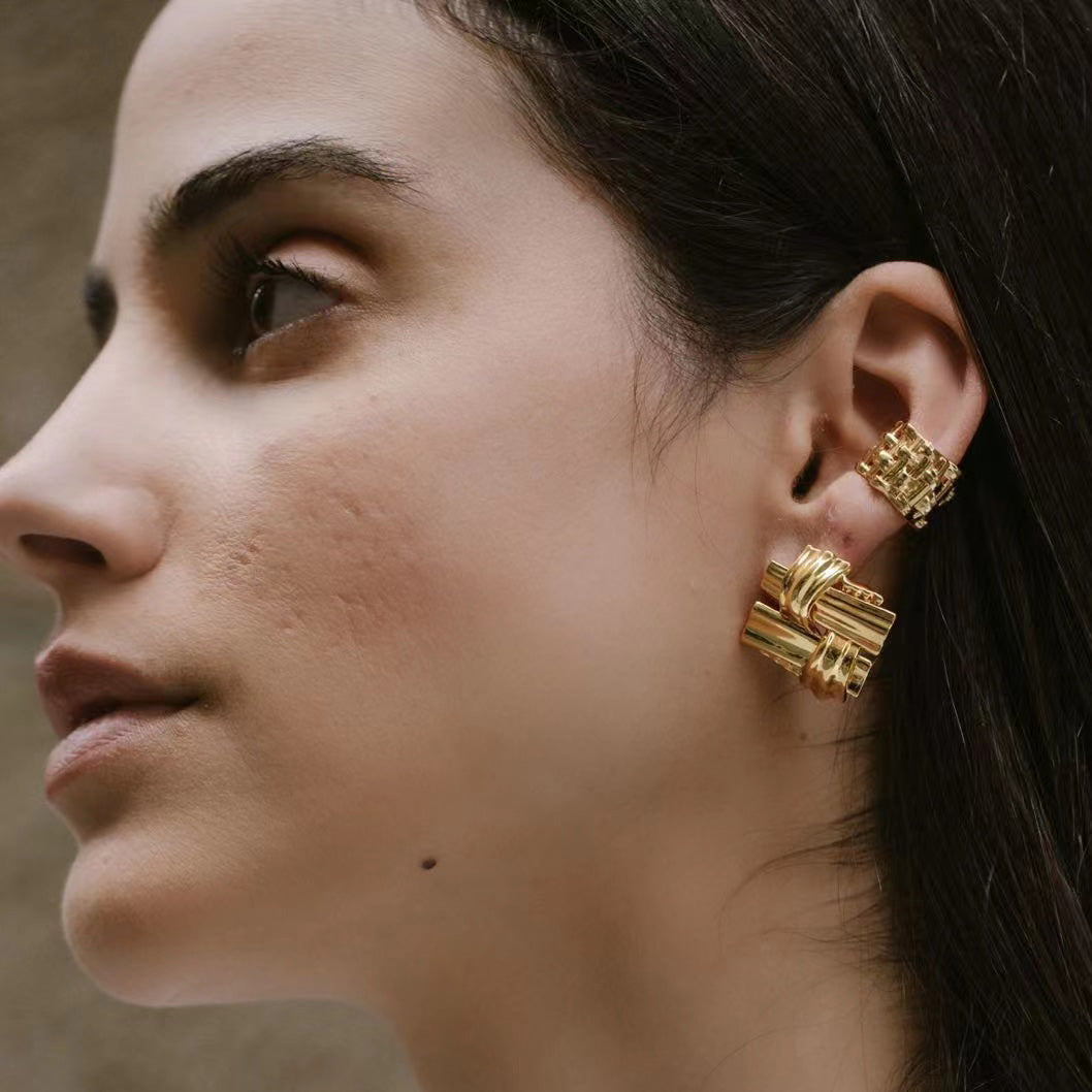 KNOT#4 Gold Vermeil Ear-cuff / Piece