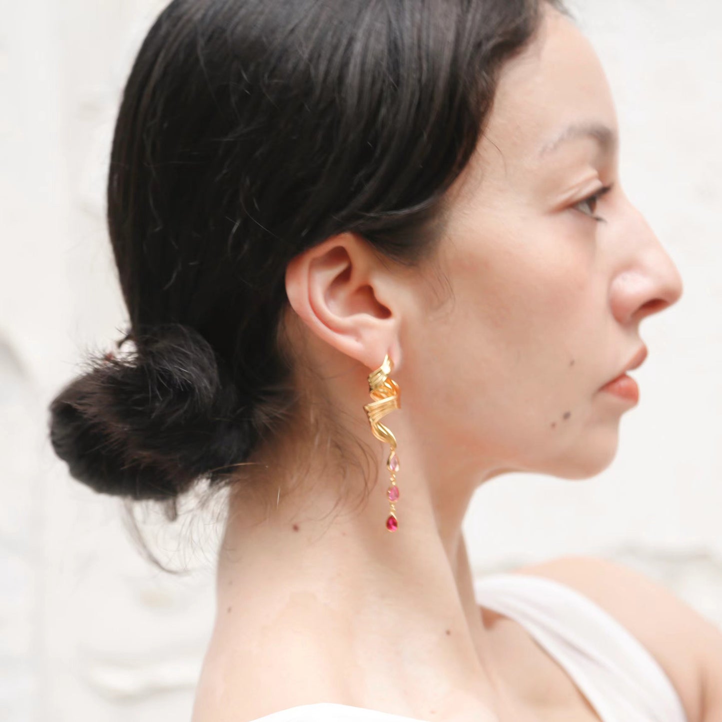 Tear - Gold Vermeil Earrings / Pair