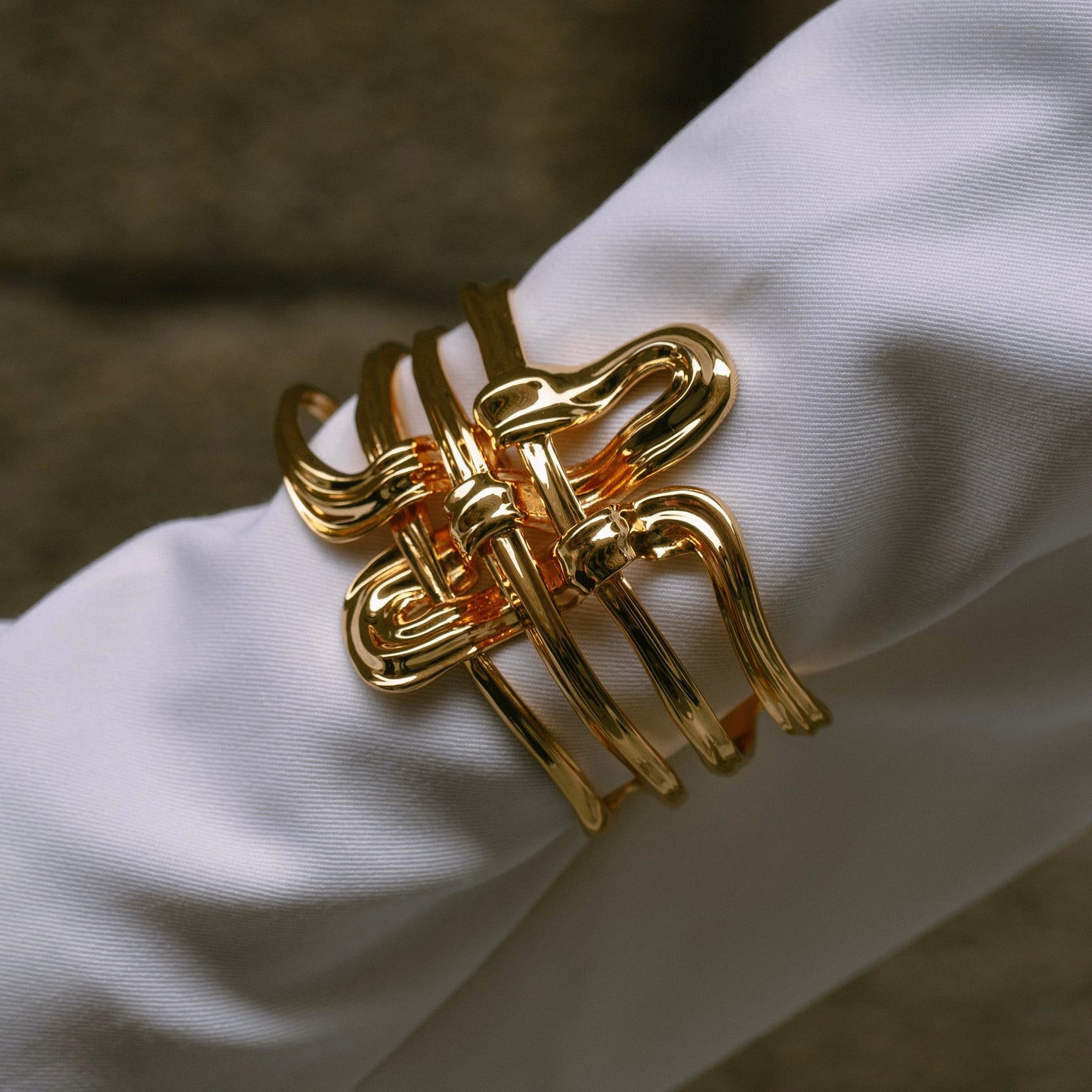 KNOT#1 Signature Bangle - Gold Vermeil Handwear