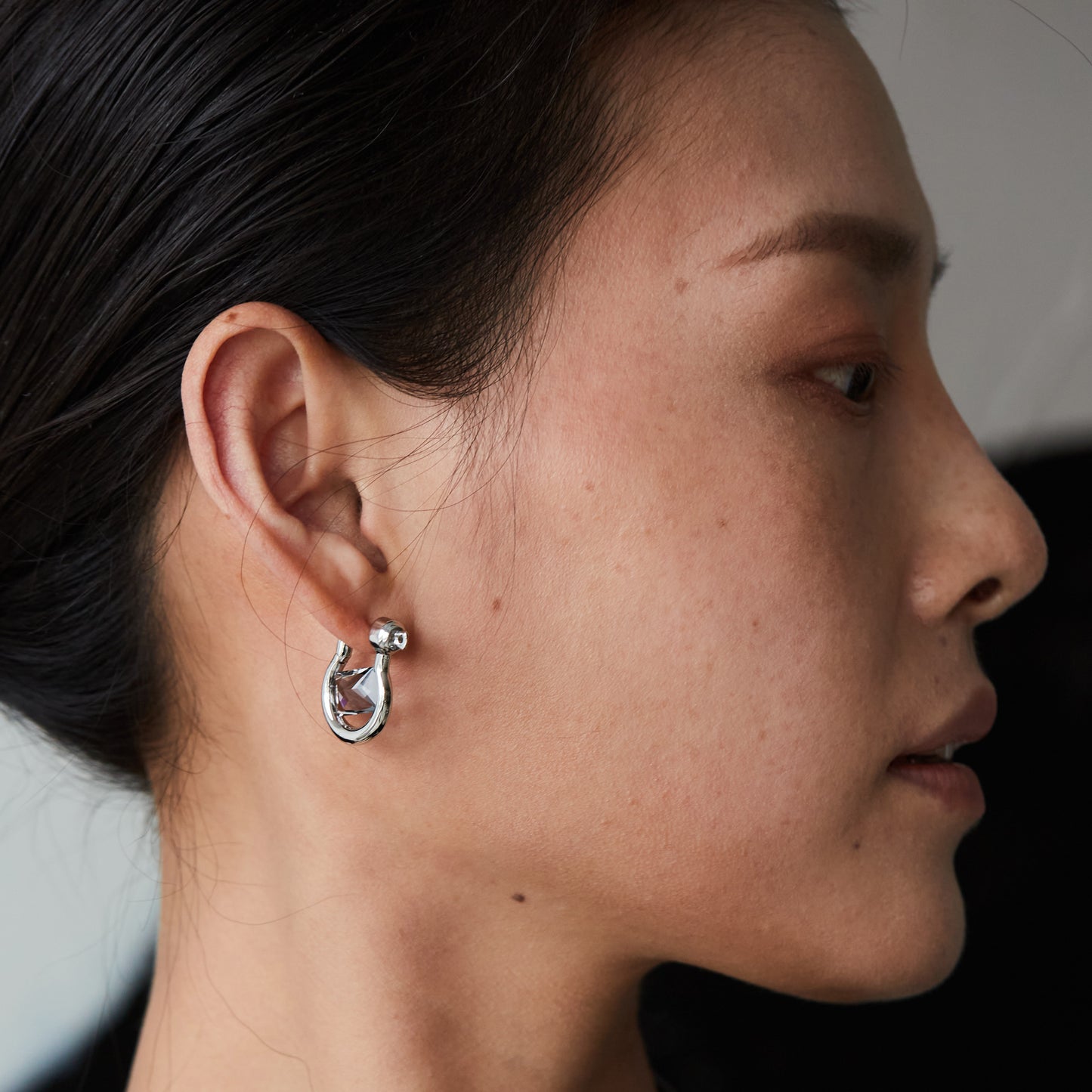 Sean Suen  X  Missfitte  - Zircon Earrings / Pair