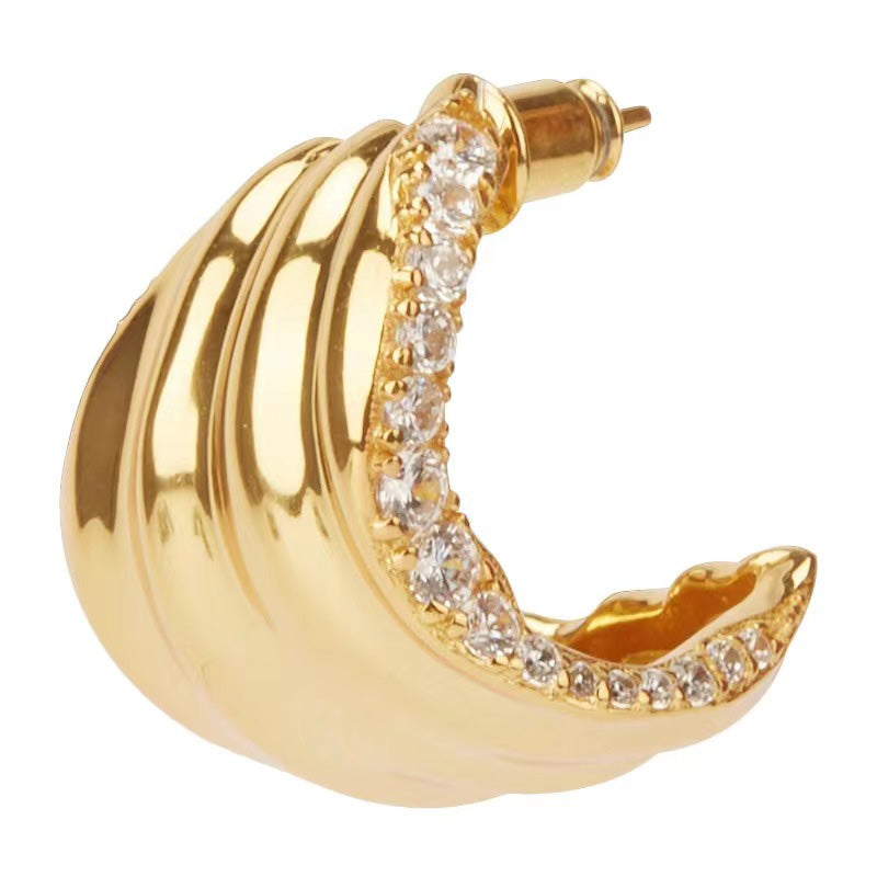 Irene - Gold Vermeil Earrings / Pair