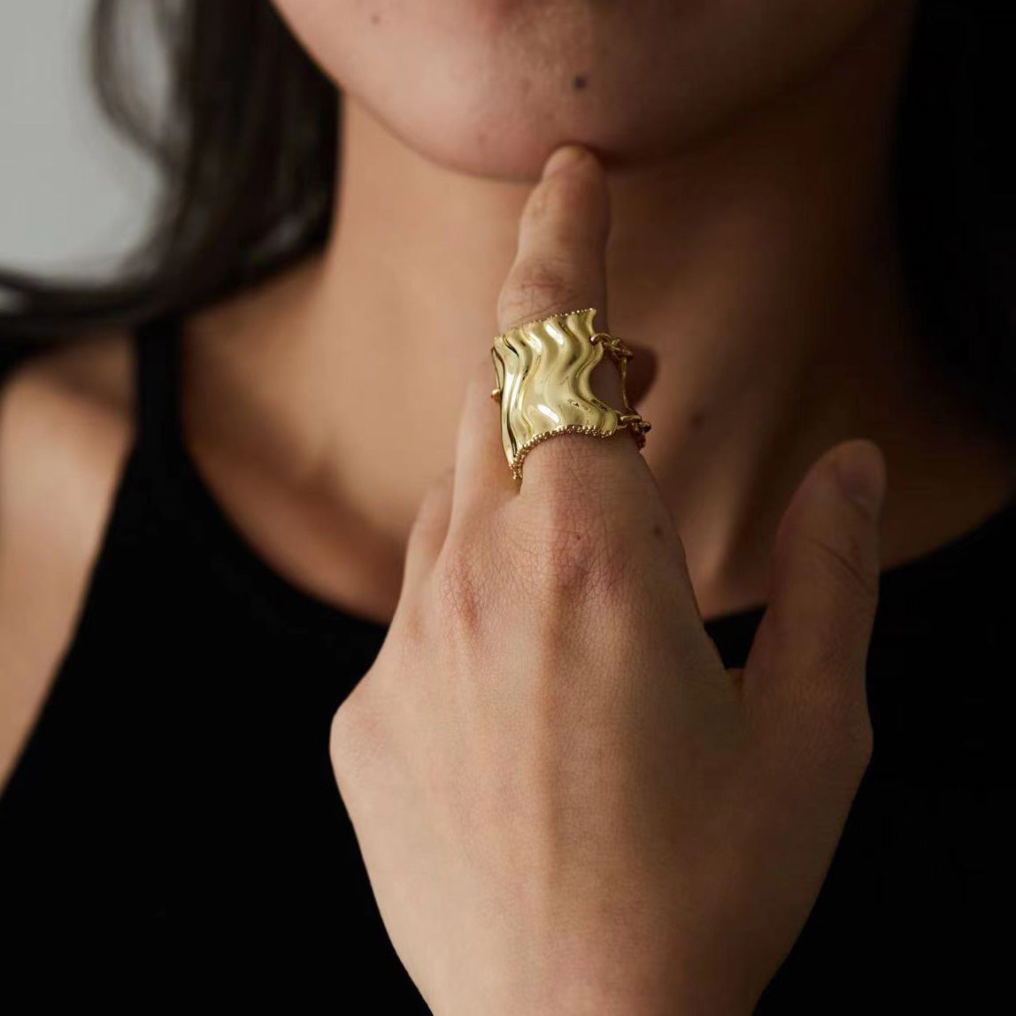 Mirror #01 - Gold Vermeil Ring