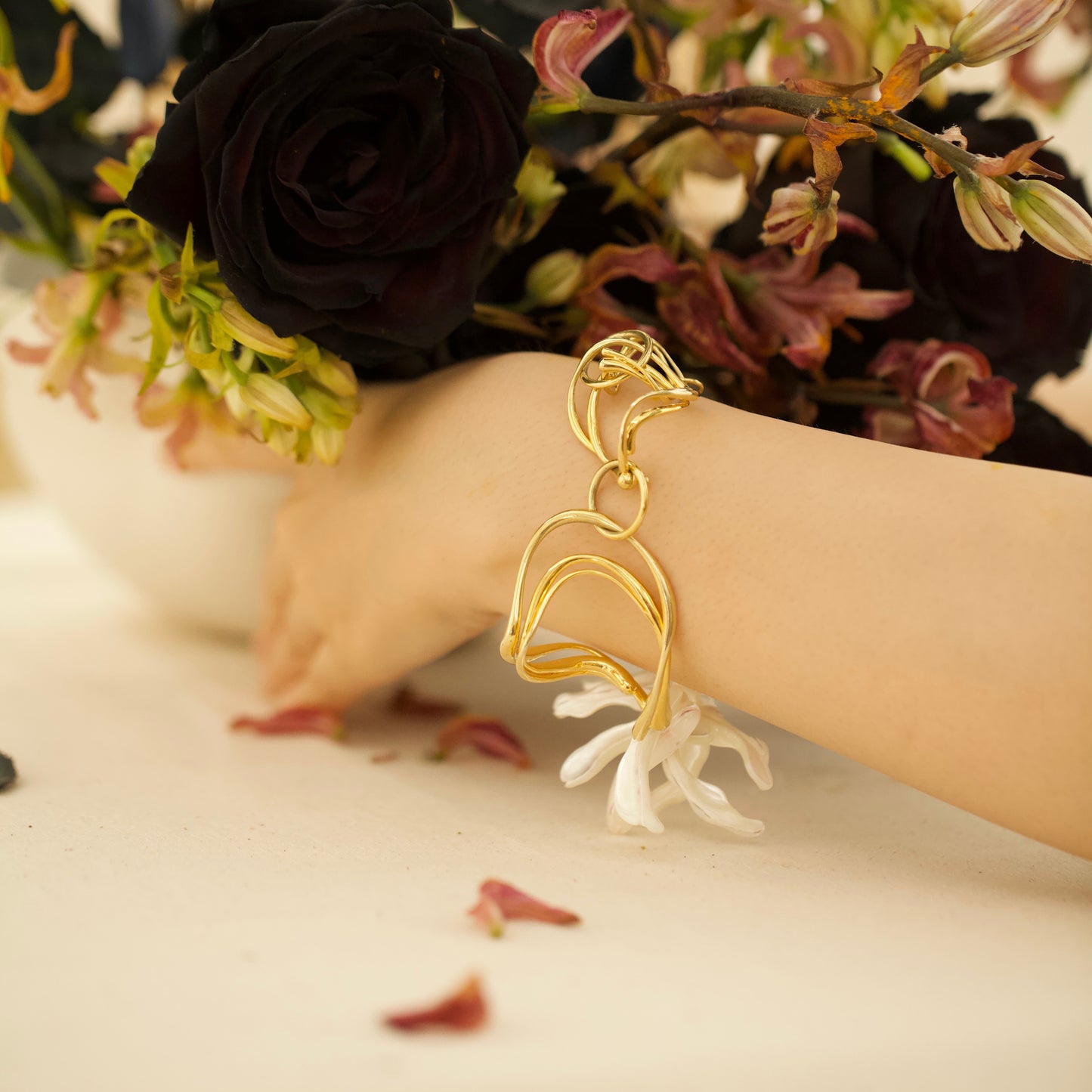 Eudora - Gold Vermeil Handwear