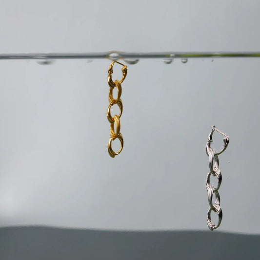 Cichlid - Gold Vermeil Earrings / Pair