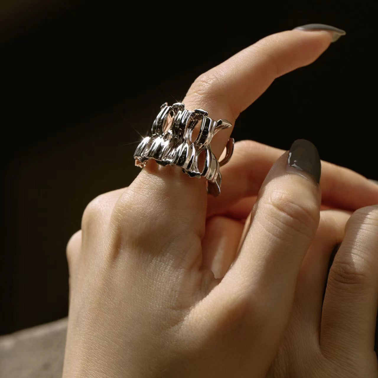 KNOT#7 Gold-Plated Ring