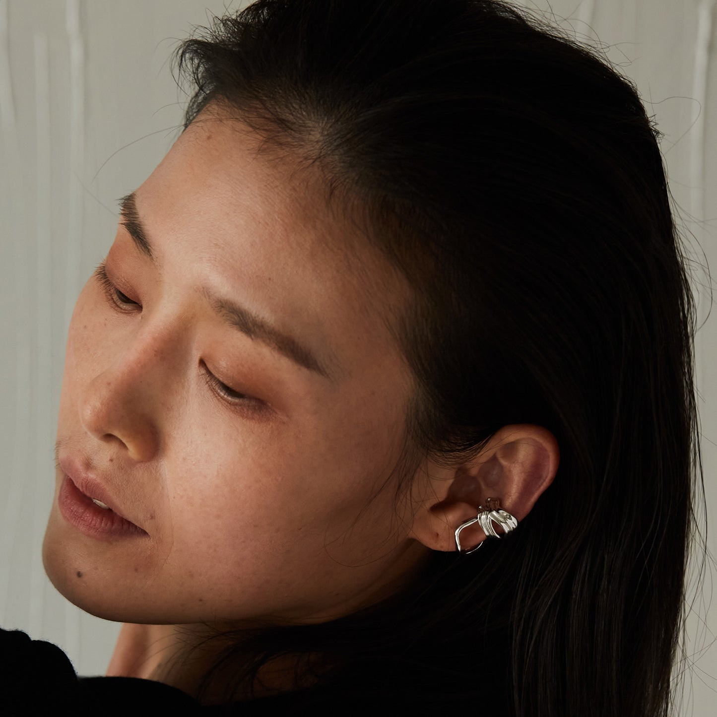 Triple Armour - Gold Vermeil Earring / piece