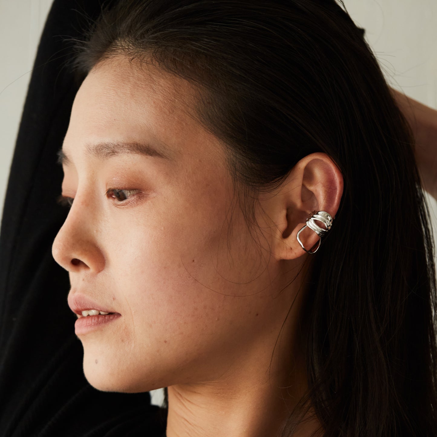 Triple Armour - Gold Vermeil Earring / piece