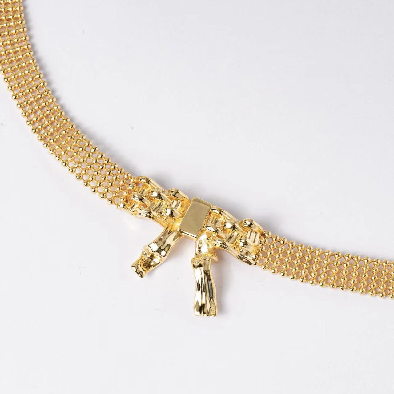 BOWKNOT#2 Gold-Plated Choker