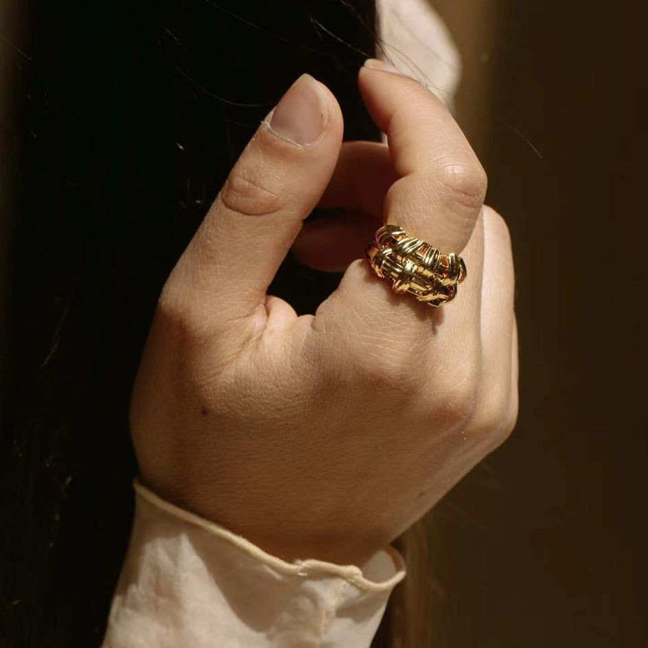 KNOT#6 Gold Vermeil Ring