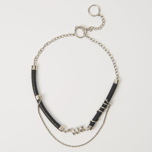 METALWARE #08 Leather Necklace