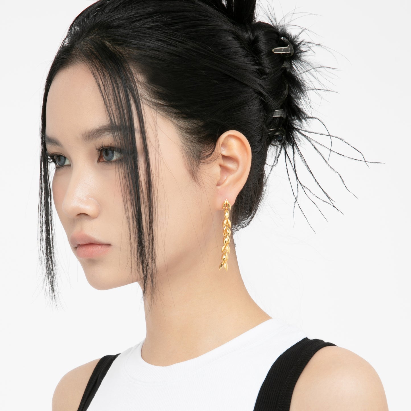 METALWARE #24 Sennit Chain Ear-drop