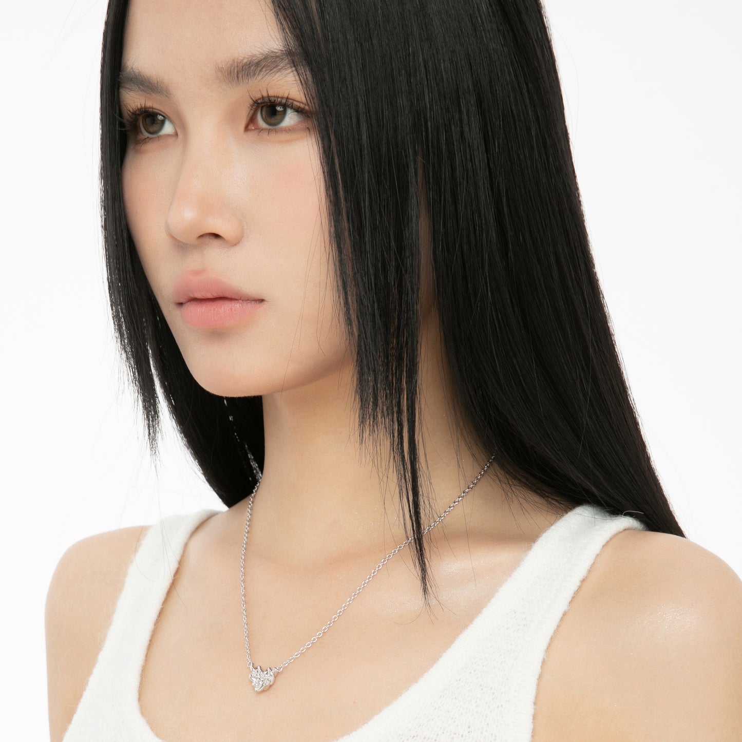 METALWARE #17 Heart-shape Clew Necklace
