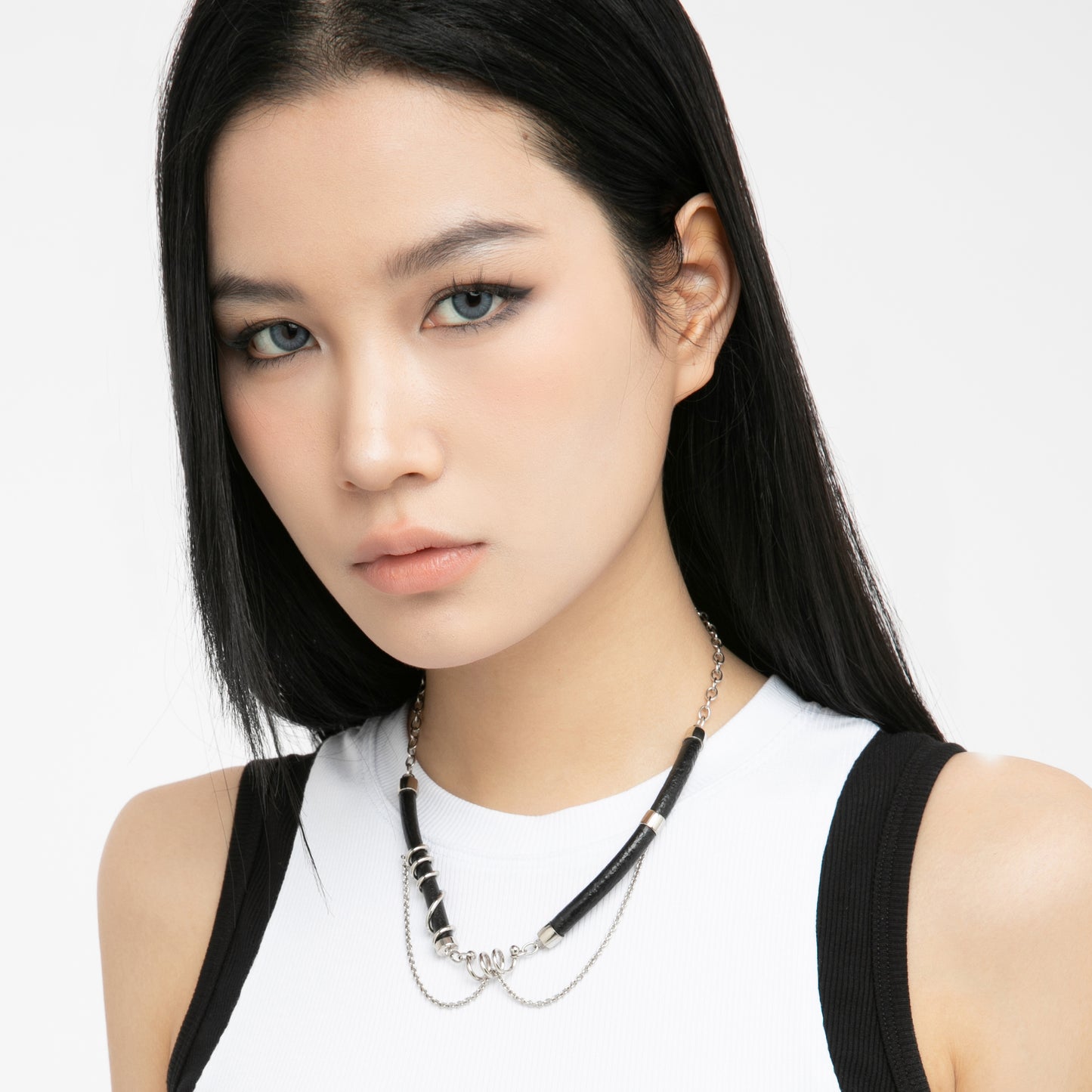 METALWARE #08 Leather Necklace
