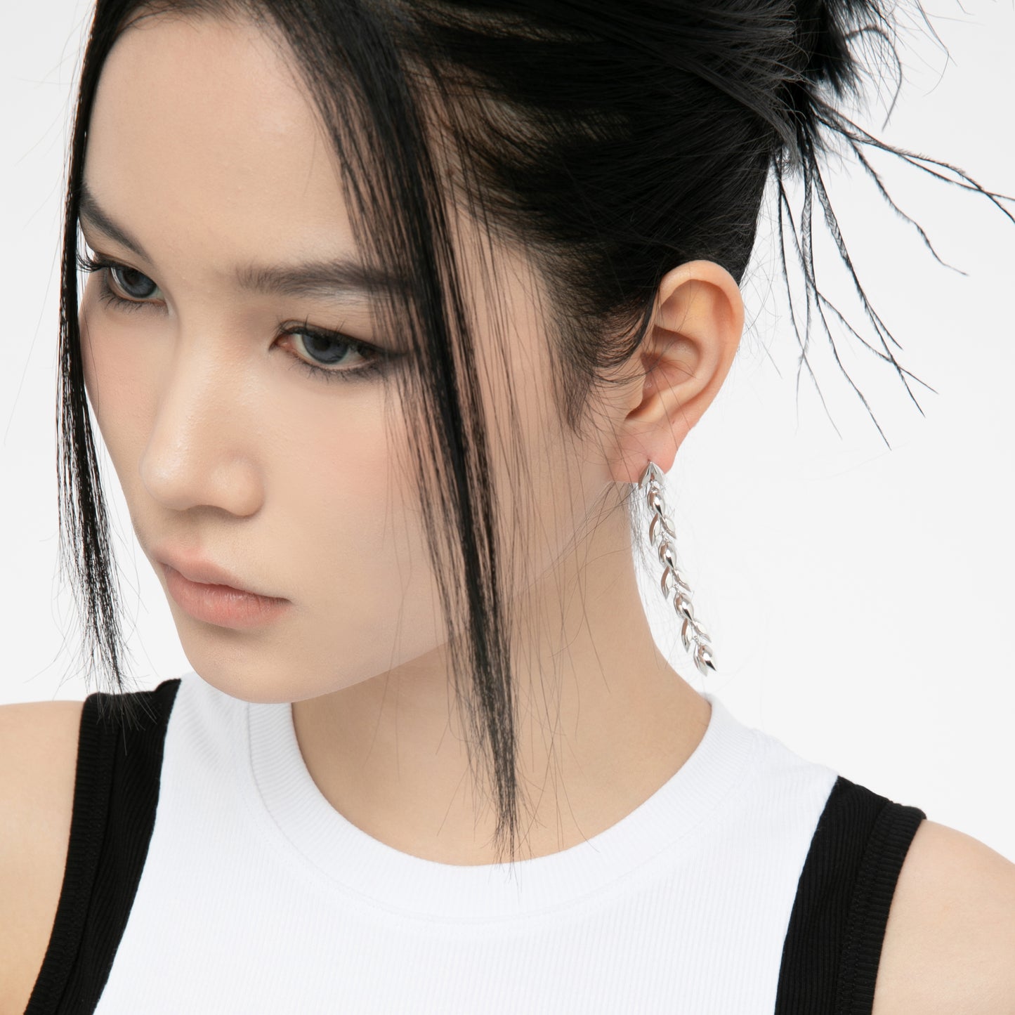 METALWARE #24 Sennit Chain Ear-drop