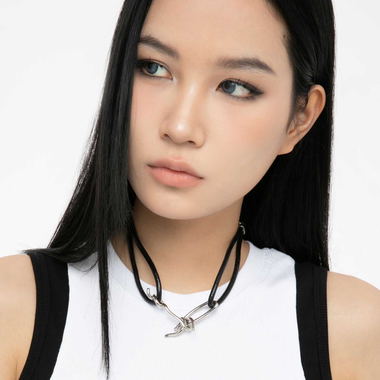 METALWARE #07 Leather Necklace