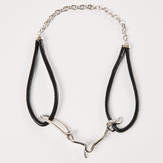 METALWARE #07 Leather Necklace